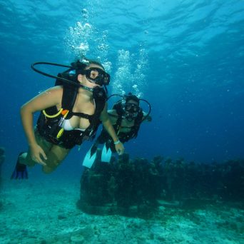 Dive MUSA underwater museum at Isla Mujeres with Always Diving