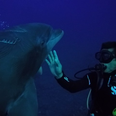 a man taking a selfie in a dark room